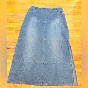 Denim Maxi Skirt